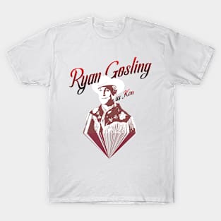 Barbie movie 2023 Ryan Gosling as Ken graphic illustration design by ironpalette T-Shirt